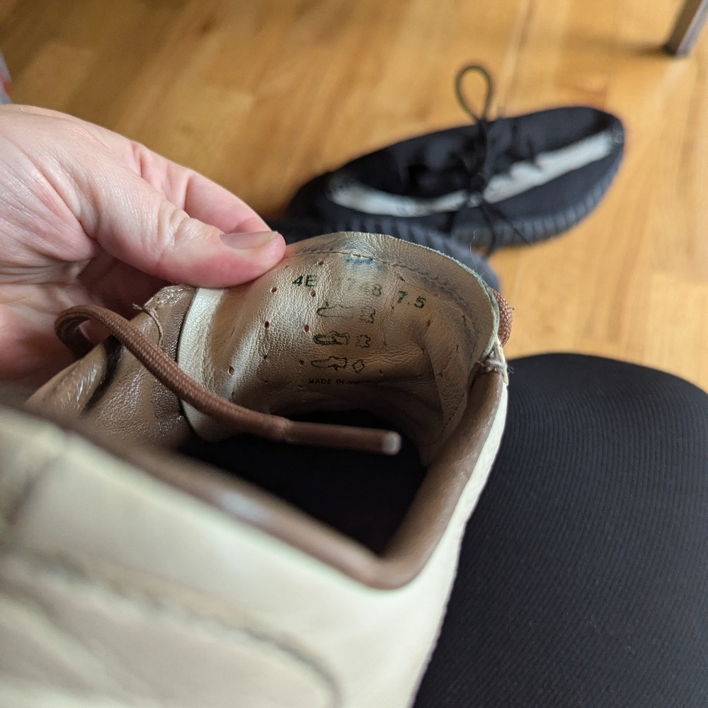 Prada Men's Cream and Brown Casual Shoes - Picture 2 of 7